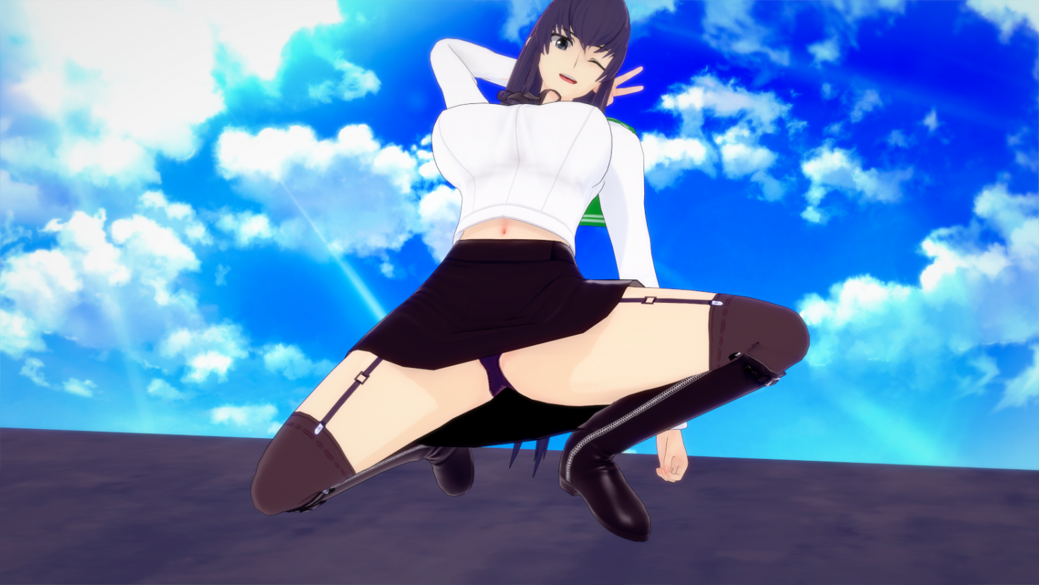 Saeko Busujima (Highschool of the Dead) Koikatsu! Hentai Pics Part 3 #sdW7YnTx